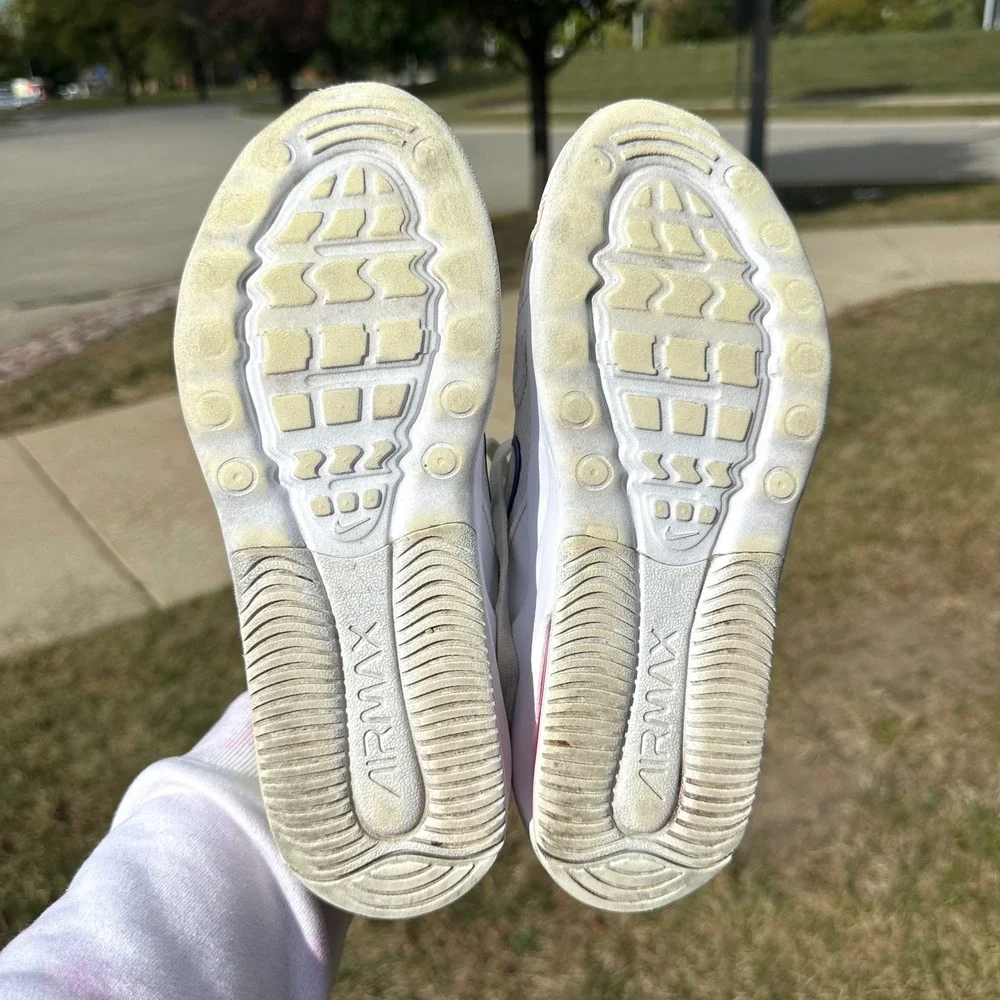 Nike Air Max Bolt AMD Athletic Shoes Women Sz 6.5 White Indigo Burst‎ Pink Blast